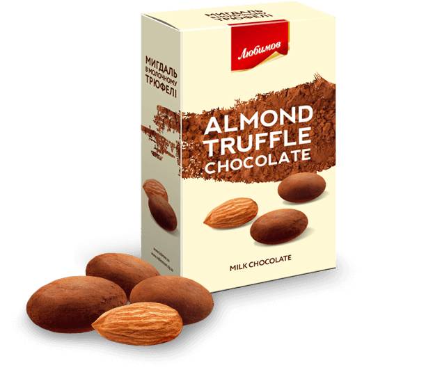 Lubimov Truff whole almonds in milk chocolate