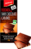 Шоколад "Любимов" чорний з карамеллю